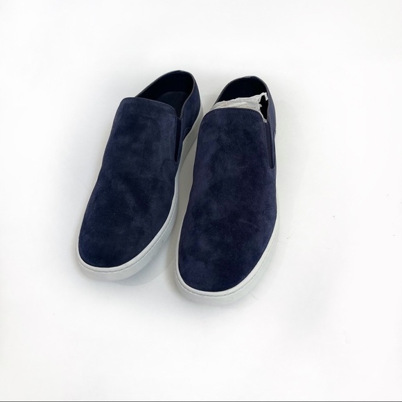 Vince Verrell Slip On Sneaker Shoe Deep Blue - Picture 2 of 9